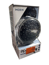 Moen Attract 6-Spray 6.75" Wall Handheld Shower Head Matte Black with Magnetix