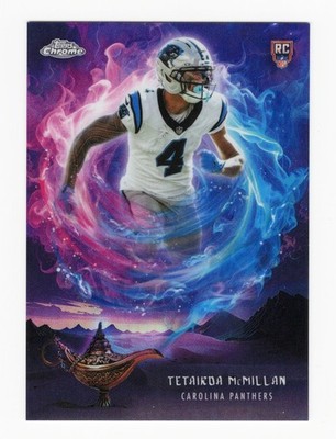   2025 TOPPS CHROME TETAIROA MCMILLAN #GG-25 GAME GENIES ROOKIE CASE HIT SSP  