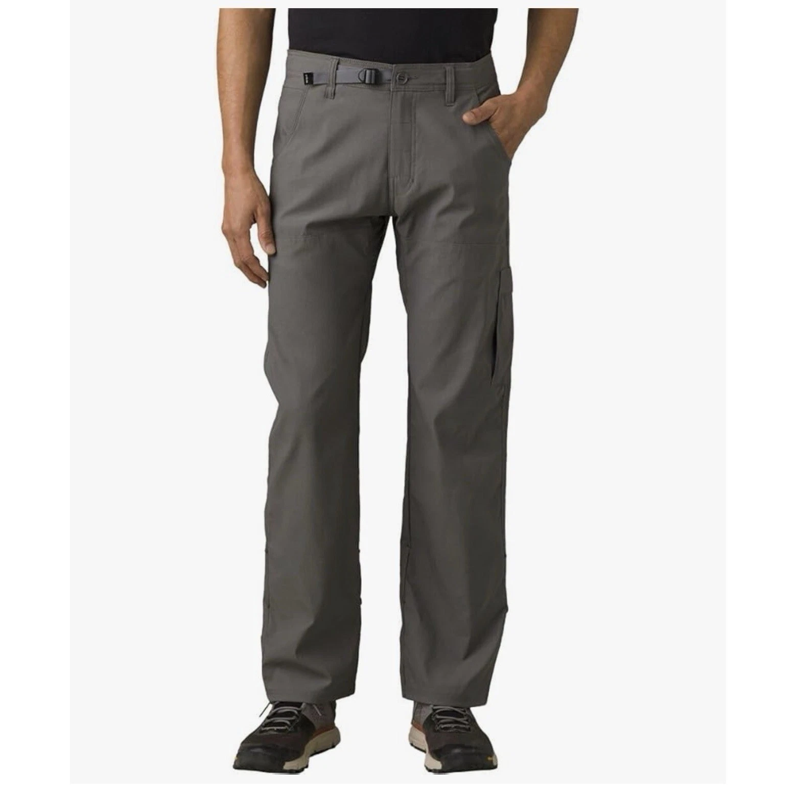 PRANA Stretch Zion Pant II 35x30 Dark Iron Gray Relaxed Straight Leg Gorpcore