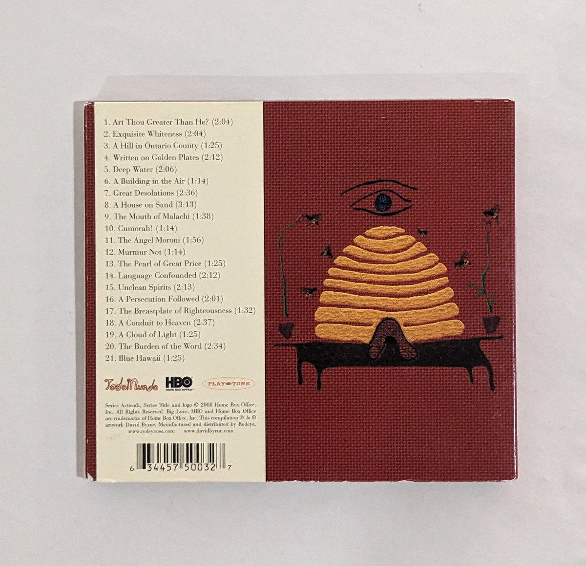DAVID BYRNE signed BIG LOVE HYMNAL compact disc CD TALKING HEADS