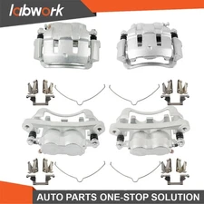 Labwork Front & Rear Brake Calipers w/ Bracket For Ford Excursion 2000 - 2005