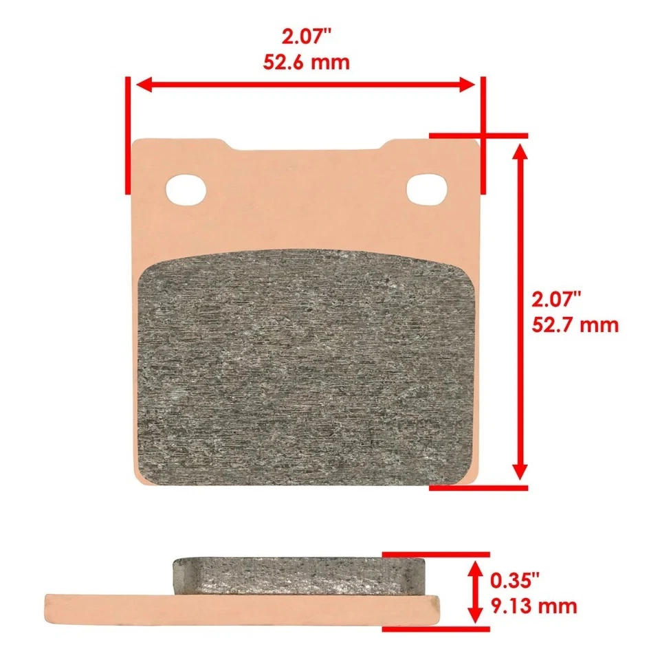 Front And Rear Brake Pads for Suzuki SV650 Sv 650 SV650S Sv 650S 1999-2002 Foto 3 de 4