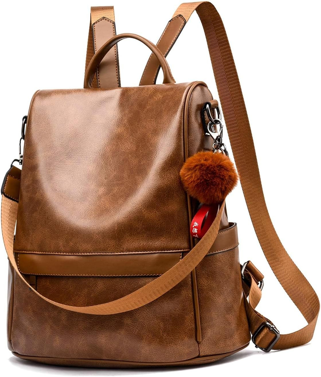 Women Backpack Purse PU Leather Anti-Theft Casual Shoulder Bag Fashion Ladies Sa