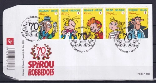 [LM78703] Belgium N°3775/3779FDC Comics First Day Cover COB € 15,00 SUPERB