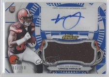 2015 Topps Finest Jumbo Relic Blue Refractor /150 Vince Mayle #AJRR-VM Auto 0o9