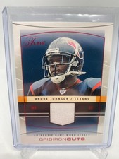 2004 Fleer Flair Andre Johnson Patch Gridiron Cuts /150