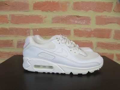 Nike Air Max 90 Shoes Mens Size 9 Triple White Running Sneakers CN8490-100