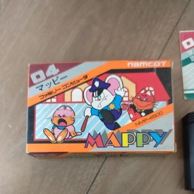 Namcot Family Computer Mappy box, manual, cassette