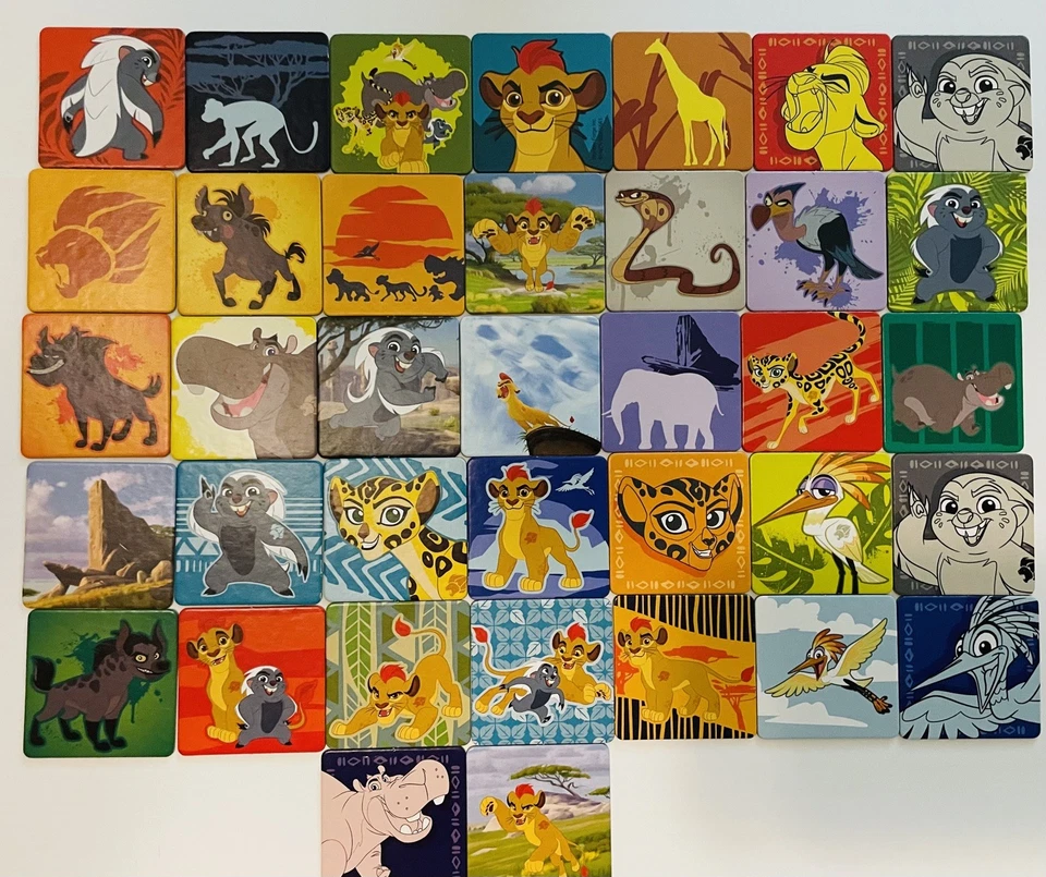 Disney Junior The Lion Guard Matching Memory Game 2016 Cardinal Preowned VG - Image 4 of 4