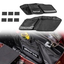 MOFUN 2PCS Saddle Bag Organizers for Harley Road King FLHR Road Glide FLTR 93-13