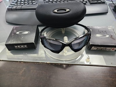 OAKKEY Racing Jacket サングラス ブラック Oakley Racing Jacket Sunglasses Black Rare Collectable Vented
