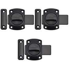 3 Count Rotate Bolt Latch Heavy Duty Door Reinforcement Lock Gate