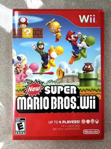 New ListingSuper Mario Bros. Wii Nintendo - TESTED WORKING CIB Complete w Manual & Extras