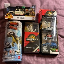 Mattel Jada Toys Jurassic World Diecast Jeep Gladiator Indominus Rex Lot
