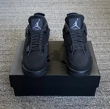 Nike Air Jordan 4 "Black Cat" Retro Men's Mid Top Basketball Shoes
