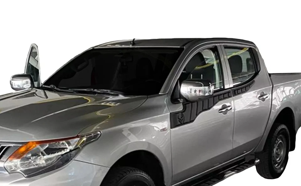 Fits Mitsubishi L200 2016-2019 Bat Style Door Mouldings ABS Body Kit 4 Pieces — 第 2/4 张图片