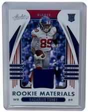 Kadarius Toney 2021 Panini Absolute Rookie Materials Patch Card RC #ARM-KTO