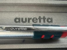 🔴  AURETTA penna sfera By Aurora Club cromata rossa e blu scrive vintage 70