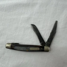 Schrade Old Timer 340T Stockman Folding Pocket Knife vtg 3.25 inch USA For Parts