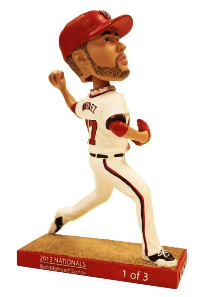 2013 Washington Nationals GIO GONZALEZ Bobblehead SGA STADIUM NIB