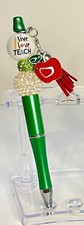 Teacher apple Beaded silicone bead Pen Teacher appreciation gift