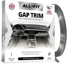 All-Fit Gap Trim Interior Custom Automotive Trim - Universal Fit - (Chrome)