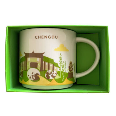 Starbucks  You Are Here  Chengdu Sichuan China City Cup Panda 14oz with Gift Box