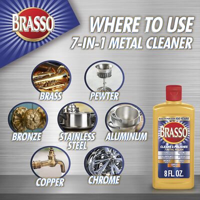 Brasso-2660089334 Multi-Purpose Metal Polish 8 oz 8 Fl Oz