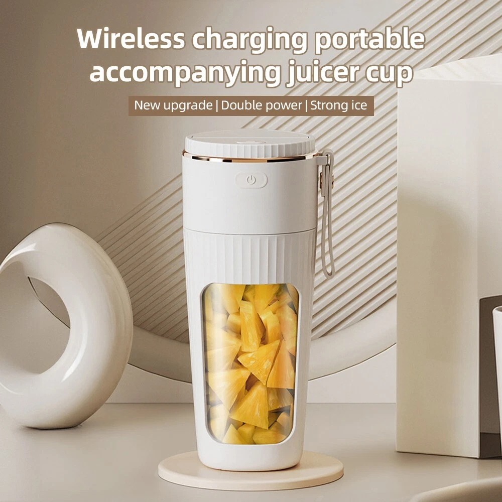 Portable Juicer Wireless with Straw for Juice Smoothie Mixer Fruit Juice Cup