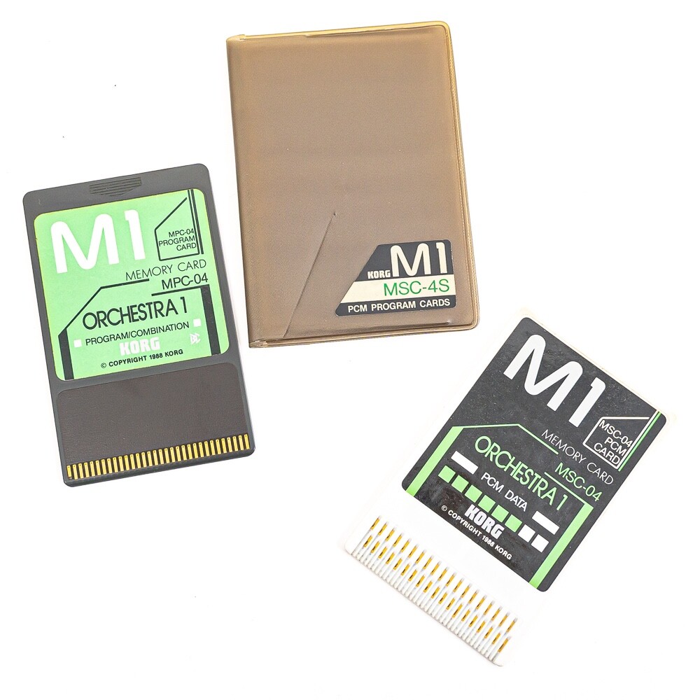 KORG M1用MSC-1S(PCMカード+プログラムカード) Korg M1 Orchestra 1 Set MSC-04 + MPC-04 - PCM + Program Card