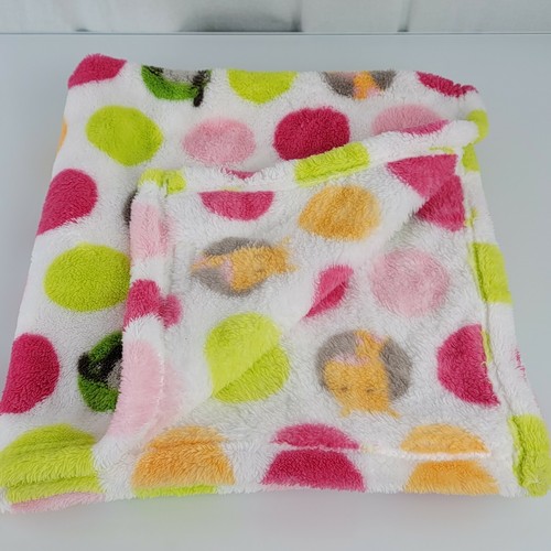 Blankets & and Beyond Baby Elephant Monkey Giraffe Dot Circle Pink