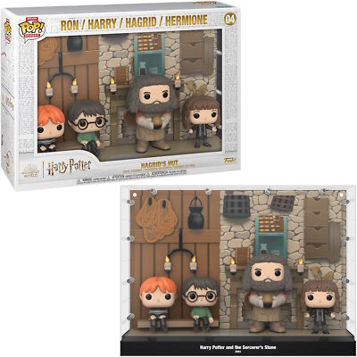 Harry Potter Hagrid's Hut - Ron Harry Hagrid Hermione 04 - Funko Pop!  Deluxe Mom | eBay