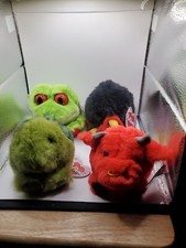 Swibco Vintage Puffkins Strut Frddy Shelly Stuffed Animal Plush Lot of 4 W/ Tags