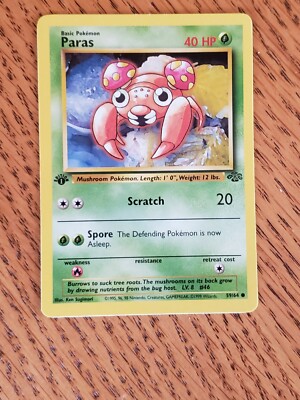 first edition paras pokemon card Paras 2001 Pokemon TCG Neo Revelation 1st Edition #47/64 (PSA or BGS  Graded) - 2001