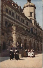 CPA AK Rothenburg- Vor dem Rathaus GERMANY (1075941)