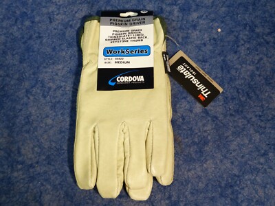 Cordova 89422 WorkSeries 3M Men's Medium Thinsulate Work Glove Pigskin