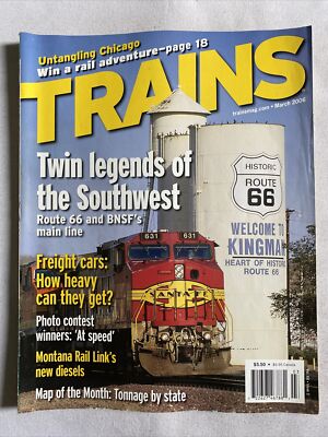 2006 March Trains Magazine Montana Has Gotten Some New Muscle (CP206)