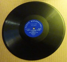 10" 78 RPM SHELLAC RECORD by KING KAROLLERS TRIO w/ DON HUSTAD / GOSPEL