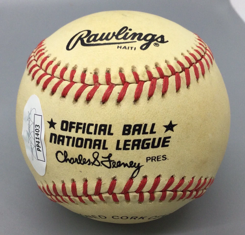 Béisbol autografiado de la Liga Nacional Vince Coleman - Certificado por la JSA Foto 4 de 4