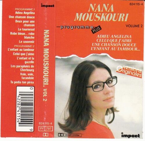 K7 Audio (Tape) Nana Mouskouri Farewell Angelina - Picture 1 of 1