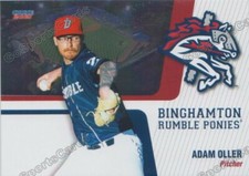 2021 Binghamton Rumble Ponies Adam Oller RC Rookie NY Mets Oakland Athletics