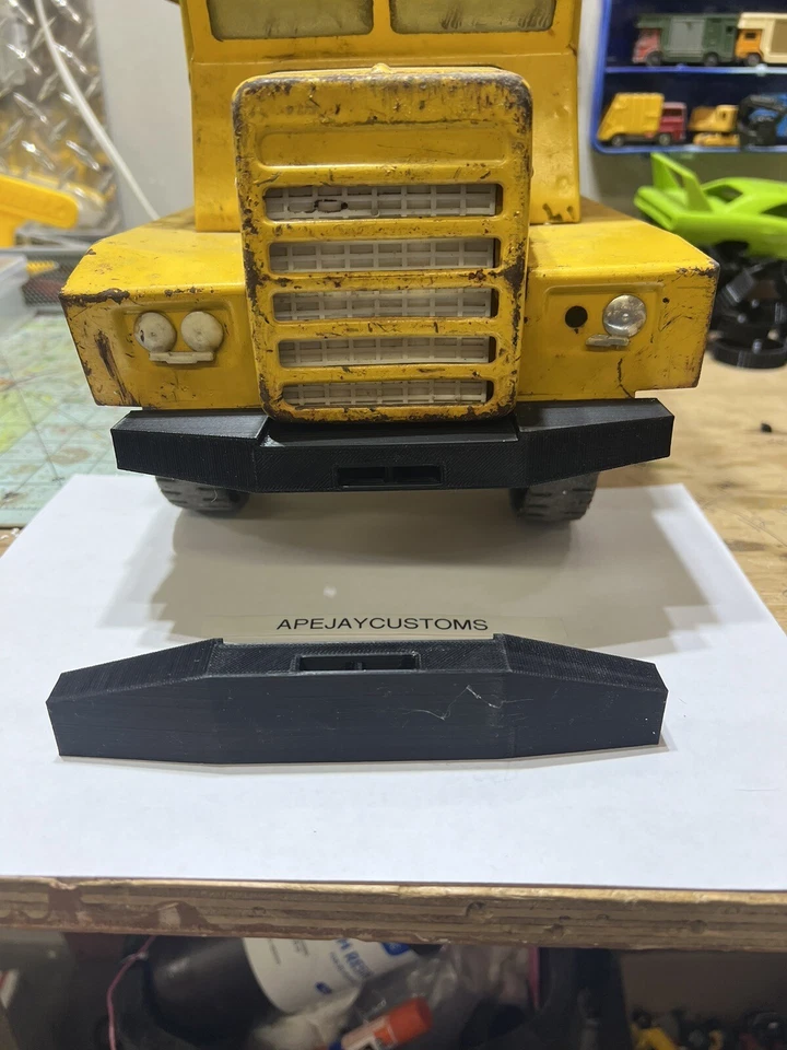 Parachoques delantero vintage Buddy L Mack camión volquete, (solo parachoques) Foto 4 de 4