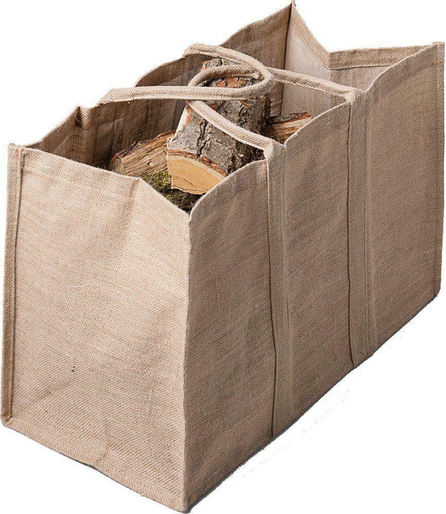 Firewood Cheap super special price Case Jute Wood Carry Bag 2 Rustic Fireplace Recommendation