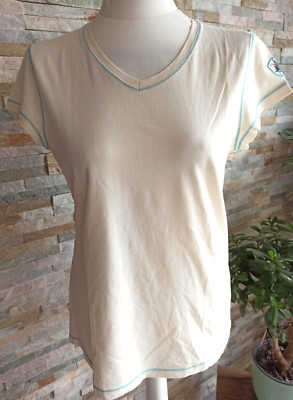 Neuw. * PECKOTT * T-Shirt Shirt VANILLE HELLGELB CREMEton * Gr. 38 / 40