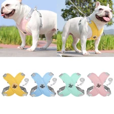 Pet Harness Vest and Leash Set for Dogs Puppy Vest Reflective Vest 4 Colors Vest