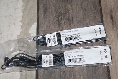 J&D Custom Bow Strings - Black - 96 inches - D-75 1-Cam String NEW FREE SHIPPING