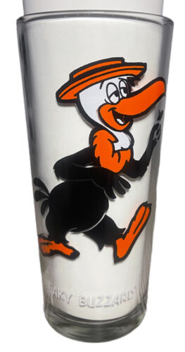 Vintage Looney Tunes Beaky Buzzard Warner Bros Pepsi Collector Series 1973 Glass - Picture 1 of 3