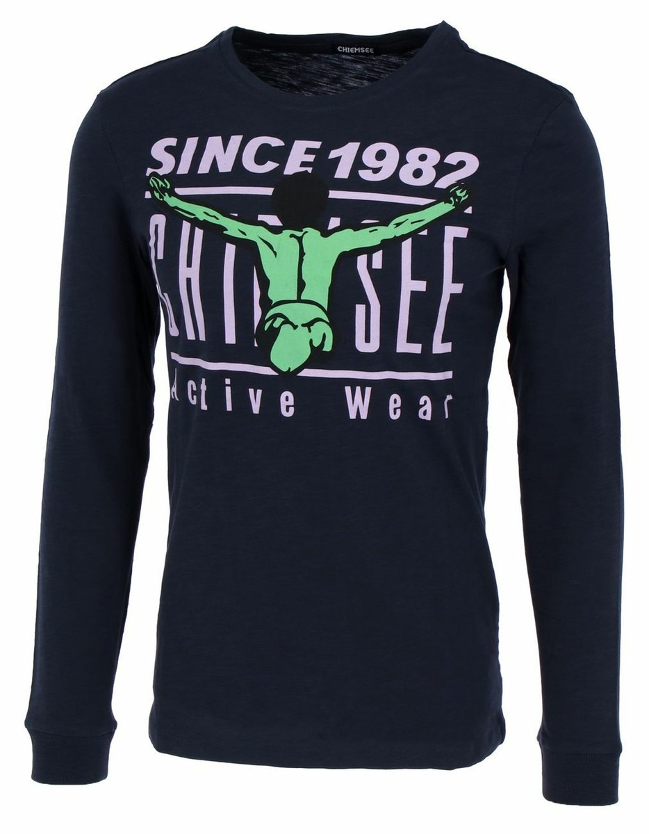 Chiemsee Homme T-Shirt À Manches Longues Imprimé Mélangé 22191301 Chiemsee Homme T-Shirt À Manches Longues Imprimé Mélangé 22191301
