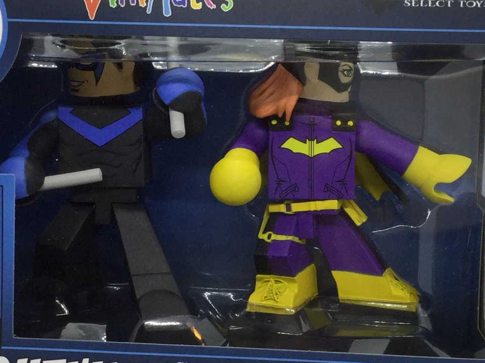 Paquete de 2 DC Nightwing and Batgirl Vinimate 2018 Diamond Select Toys LLC Foto 2 de 4