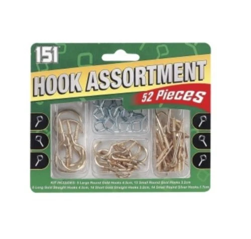 Brass DIY Hooks & Eyes